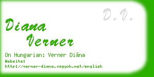 diana verner business card